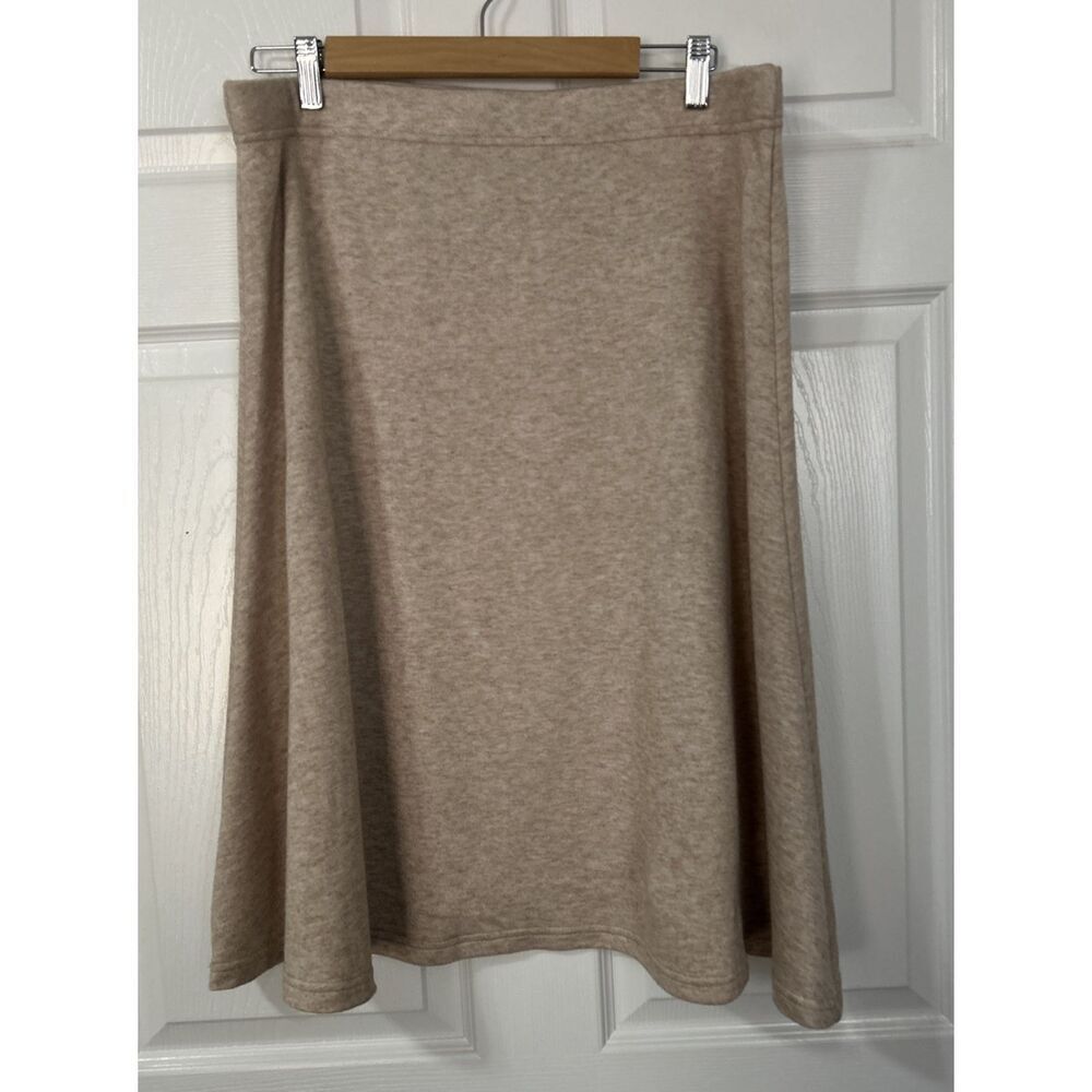 Jenna Rose Womens PXL Beige Heather Fuzzy Fleece Pull On Elastic